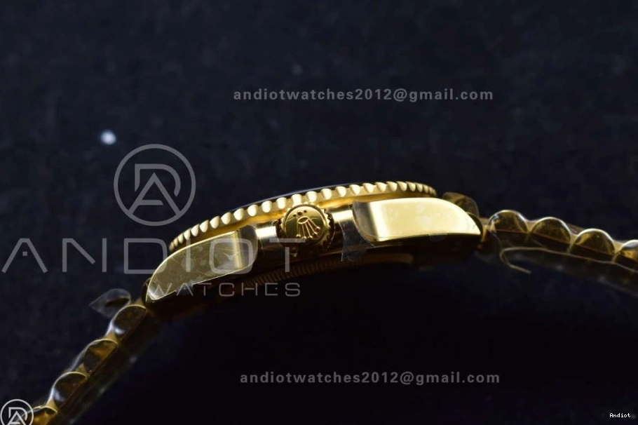 Factory Best 1:1 Black VR3285 Gold GRNR Dial Edition Gain Master II YG Bracelet CHS Weight on Jubilee 126718 GMT 0125